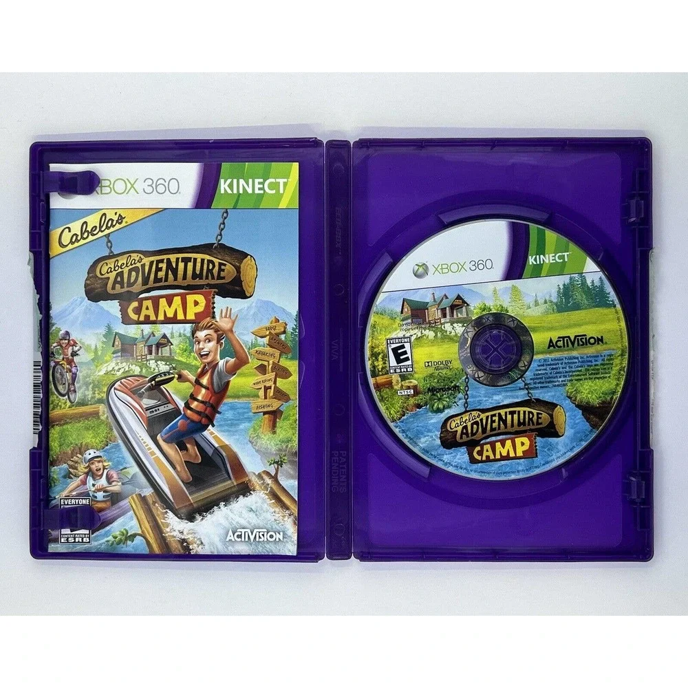Cabela's Adventure Camp (Microsoft Xbox 360, Kinect, 2011) Complete Fast ship